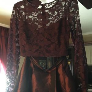 Dillard’s Plum Purple long sleeve two piece set